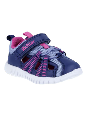 Richter Shoes Halbsandalen "Wallaby" in Dunkelblau/ Pink