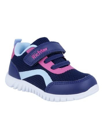 Richter Shoes Sneakersy "Wallaby" w kolorze granatowym ze wzorem