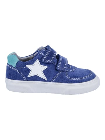 Richter Shoes Leder-Sneakers "Leandro" in Blau