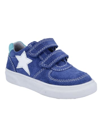 Richter Shoes Leder-Sneakers "Leandro" in Blau