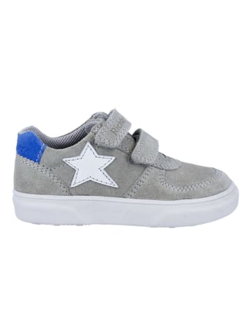 Richter Shoes Leder-Sneakers "Leandro" in Grau/ Blau
