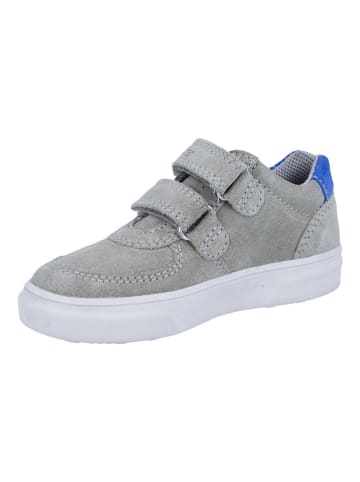 Richter Shoes Leder-Sneakers "Leandro" in Grau/ Blau