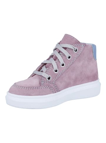 Richter Shoes Leder-Sneakers "Alessa" in Lila/ Hellblau