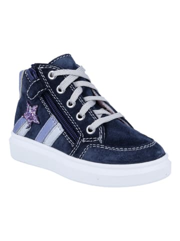 Richter Shoes Leder-Sneakers "Alessa" in Dunkelblau