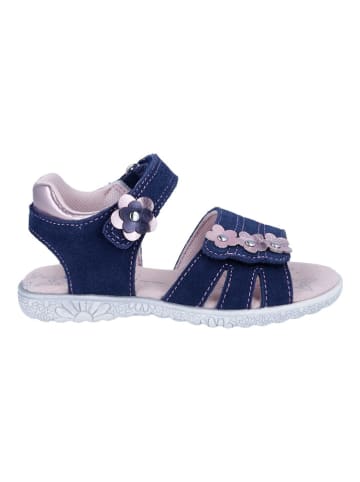 Richter Shoes Leder-Sandalen "Sole" in Dunkelblau