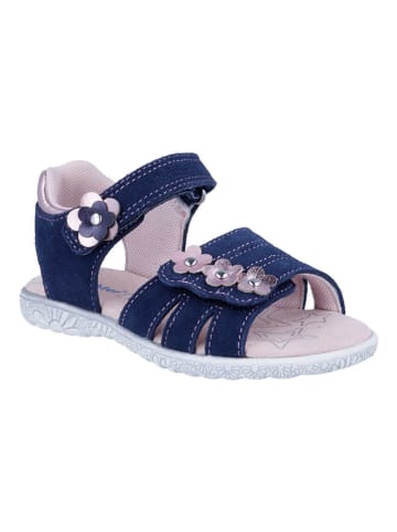 Richter Shoes Leder-Sandalen "Sole" in Dunkelblau