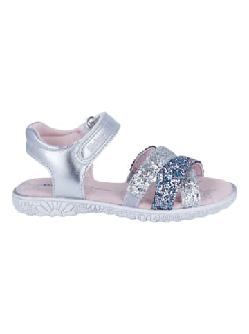 Richter Shoes Sandały "Sole" w kolorze srebrno-niebieskim