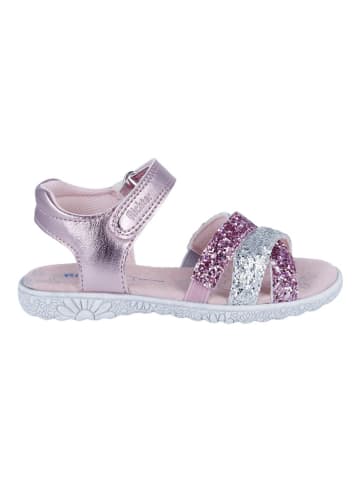 Richter Shoes Sandały "Sole" w kolorze srebrno-różowym