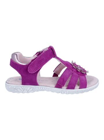Richter Shoes Leder-Sandalen "Sole" in Fuchsia