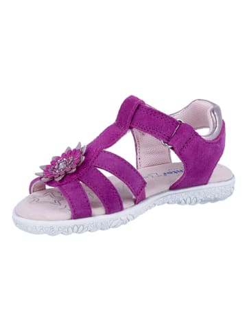 Richter Shoes Leder-Sandalen "Sole" in Fuchsia