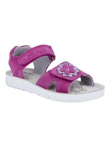 Richter Shoes Leder-Sandalen "Sofia" in Fuchsia
