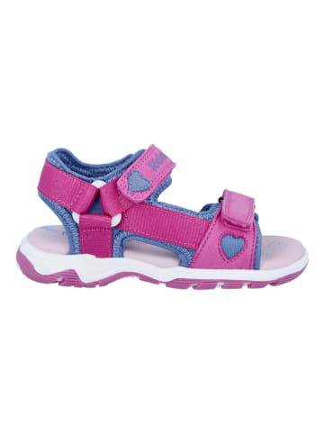 Richter Shoes Sandały w kolorze różowo-niebieskim