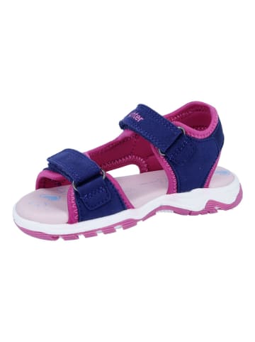 Richter Shoes Sandalen in Dunkelblau/ Pink