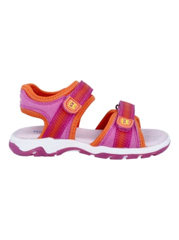 Richter Shoes Sandały w kolorze czerwonym ze wzorem