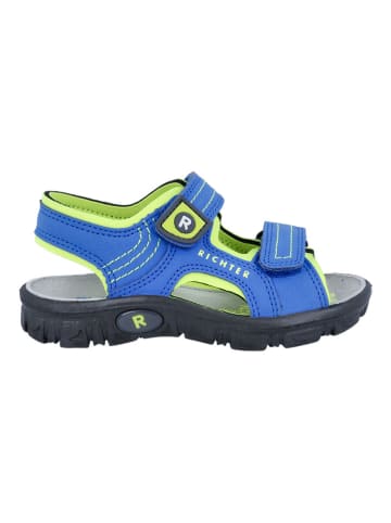 Richter Shoes Sandalen "Adventure" in Blau/ Grün