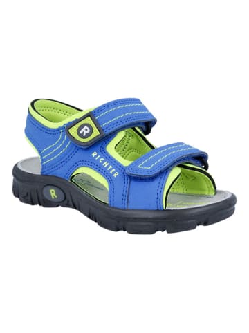 Richter Shoes Sandalen "Adventure" in Blau/ Grün