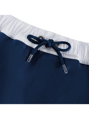 Peek U Badeshorts "Aysu" in Dunkelblau/ Orange/ Weiß