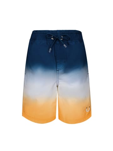 Peek U Zwemshorts "Firth" donkerblauw/wit/oranje
