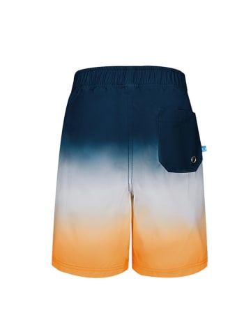 Peek U Badeshorts "Firth" in Dunkelblau/ Weiß/ Orange