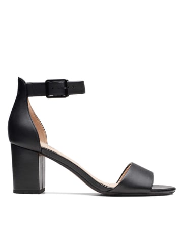 Clarks Leder-Sandaletten "Deva Mae" in Schwarz