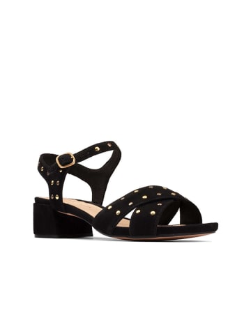 Clarks Leder-Sandaletten "Sheer35 Strap" in Schwarz