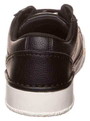 Clarks Leder-Sneakers in Schwarz