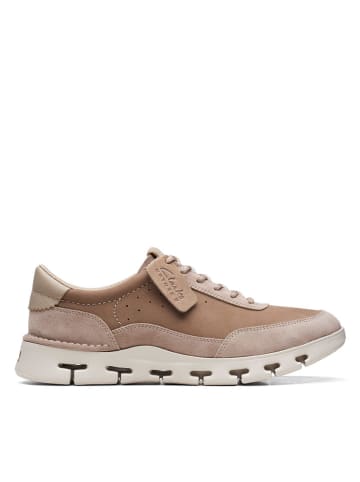 Clarks Leder-Sneakers "Nature X One" in Beige