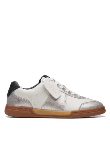 Clarks Leder-Sneakers "CraftMatch Lo" in Creme