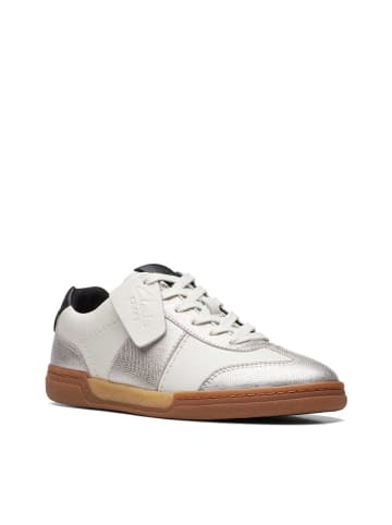 Clarks Leder-Sneakers "CraftMatch Lo" in Creme