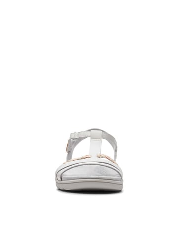 Clarks Skórzane sandały "Amanda Tealite" w kolorze białym