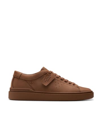 Clarks Skórzane sneakersy "Craft Swift" w kolorze jasnobrązowym
