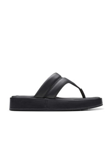 Clarks Leder-Zehentrenner "Alda Walk" in Schwarz