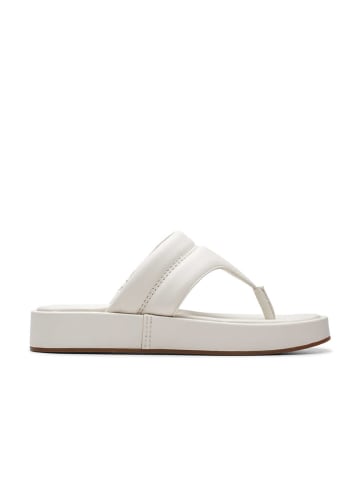 Clarks Leder-Zehentrenner "Alda Walk" in Creme