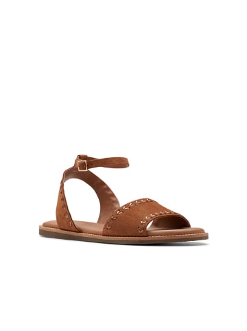 Clarks Leder-Sandalen "Maritime May" in Hellbraun