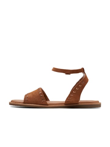 Clarks Leder-Sandalen "Maritime May" in Hellbraun