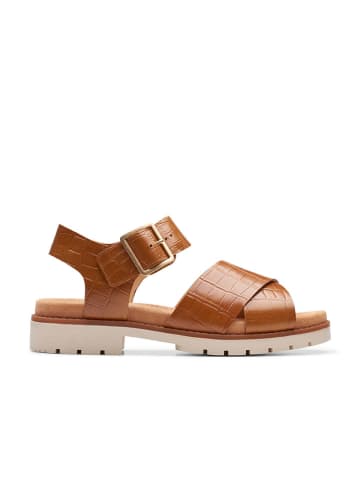 Clarks Leren sandalen "Orinoco Cross" lichtbruin