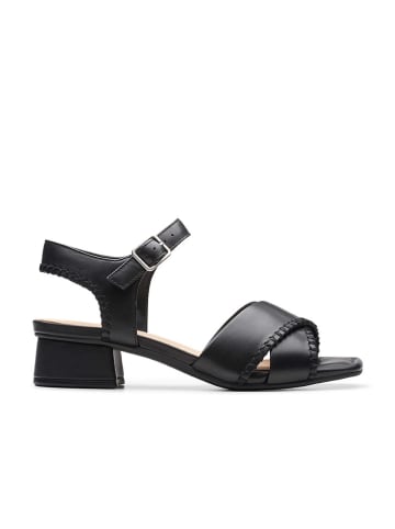 Clarks Leder-Sandaletten "Serina35 Cross" in Schwarz