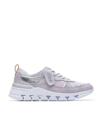 Clarks Leder-Sneakers "Nature X Cove" in Lila