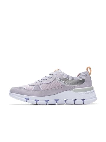 Clarks Leder-Sneakers "Nature X Cove" in Lila