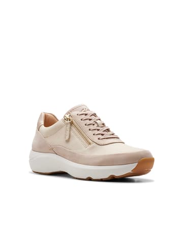 Clarks Leren sneakers "Tivoli Zip" beige