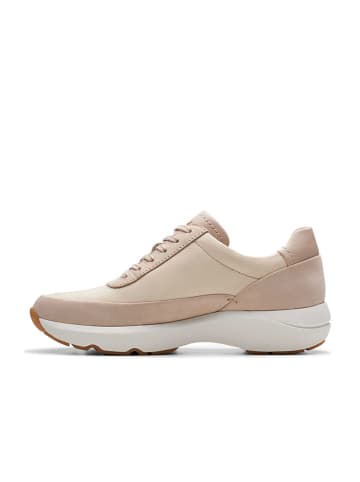 Clarks Leder-Sneakers "Tivoli Zip" in Beige