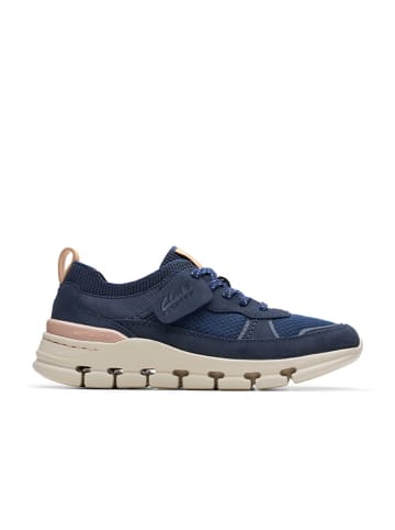Clarks Leder-Sneakers "Nature X Cove" in Dunkelblau