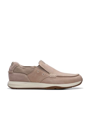 Clarks Skórzane slippersy "Sailview Step" w kolorze beżowym