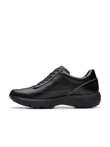Clarks Leder-Sneakers "Tivoli Zip" in Schwarz