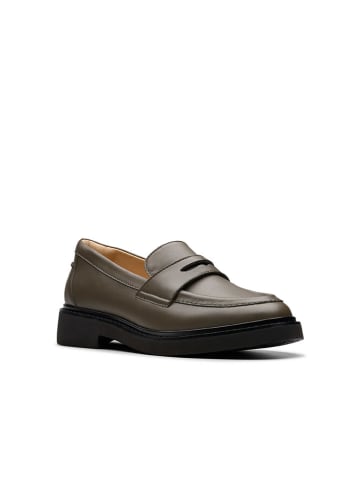 Clarks Skórzane mokasyny "Splend Edge" w kolorze khaki