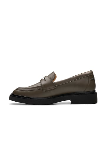 Clarks Leder-Mokassins "Splend Edge" in Khaki