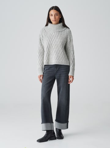 OPUS Rollkragenpullover in Hellgrau