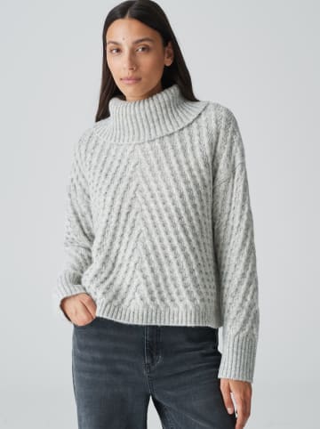 OPUS Rollkragenpullover in Hellgrau