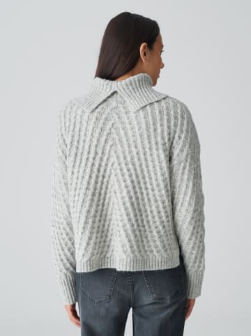 OPUS Rollkragenpullover in Hellgrau