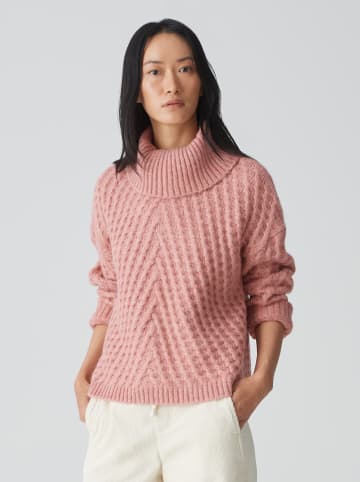 OPUS Rollkragenpullover in Rosa